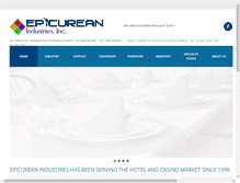 Tablet Screenshot of epicureanindustries.com